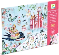 Djeco set wrijfplaatjes Sprookjesrijk