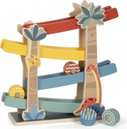 Houten baan Dino voor kinderen