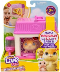 Little Live Pets Mini Mama hamster met verrassingsbaby’s in een huisje