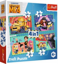 Puzzel 4-in-1 – gekke Minions