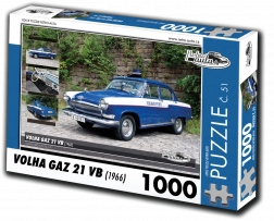 Retro auto puzzel Volga GAZ 21 VB 1000 stukjes