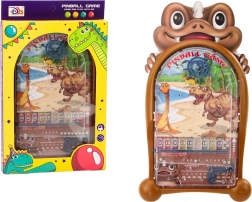 Flipperkast met dinosaurusmotief standaard bruin