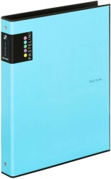 Ordner A4 PASTELINI blauw, 4-rings gelamineerd