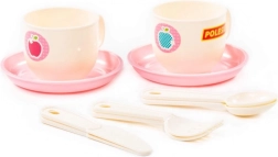Kinder theeservies roze 10 stuks