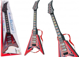 Elektrische kindergitaar met effecten en melodieën – rood