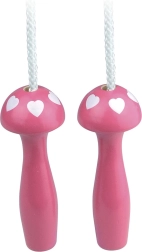 Vilac fuchsia springtouw met hartjes