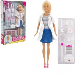 Dokters pop met accessoires 30 cm