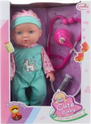 Babypop 27 cm met doktersset