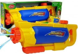 Kinder waterpistool met reservoir 1450 ml geel en blauw
