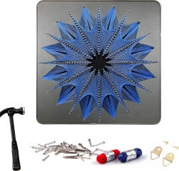 Schilderen op nummer met frame 30 × 30 cm voor kinderen – set canvas, verf en penselen