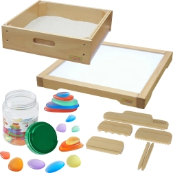 Sensorisch LED-paneel met Accessoires voor Zandspel van Masterkidz