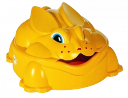 Zandbak Konijn geel met deksel