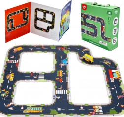 Tooky Toy wegpuzzel stad 21 delen met FSC-certificering
