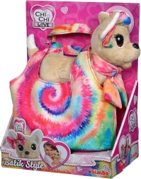 Pluchen hondje CHI CHI LOVE Batikstijl met tas