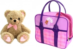 Pluchen teddybeer met CUTEKINS-handtas voor kinderen