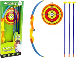Kinder-boogschietset met doelwit en pijlen met zuignappen – oranje