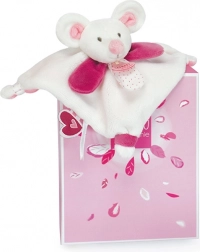 Geschenkset - pluchen knuffeldoekje voor baby 20 cm