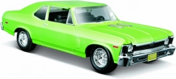 Metalen model CHEVROLET NOVA SS 1970 groen 1:24