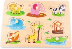 Houten puzzelbord Jungle