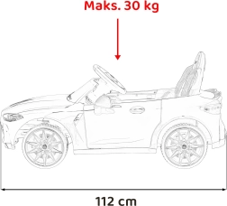 Elektrische kinderauto BMW M4 – Wit