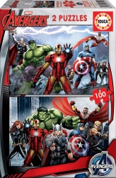 Puzzle EDUCA AVENGERS – Verenigd 2×100 stukjes