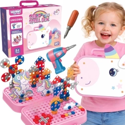 Woopie 3D-schroefbouwset Eenhoorn