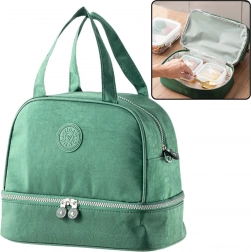 Geïsoleerde thermotas voor lunch groen