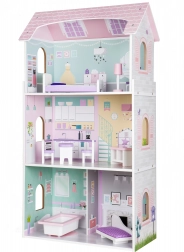 Houten poppenhuis Jagodowa Residence van Ecotoys