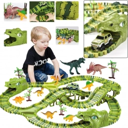Doe-het-zelf dinosaurus-racebaan – 240 delen