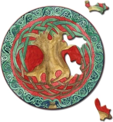 Rond puzzel curiosi picoli boom 33 stukjes