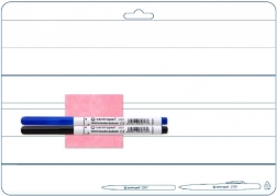 CENTROPEN uitwisbaar A4-oefenbord, dubbelzijdig, met 2 markers en uitwisdoek