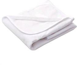 Frotteé waterdichte onderlegger New Baby 140 × 70 cm wit