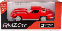 Metalen model Chevrolet Corvette Stingray 1963 Split Window 1:35 rood