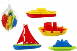 badset bootjes, 4 stuks plastic in net