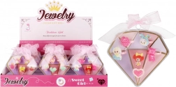 Kinder set ringen met diamantmotief