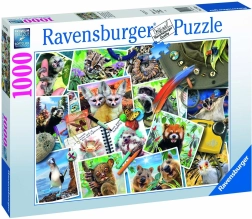 Puzzel 1000 stukjes – dieren onderweg RAVENSBURGER