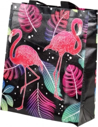 Cadeautas flamingo zwart 30,5 × 24,5 × 10 cm