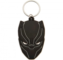 Rubberen sleutelhanger Black Panther