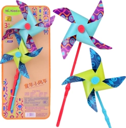 kleurige windmolentjes 2 stuks – buitenspeelgoed en tuindecoratie