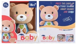 Pluchen teddybeer met licht en melodieën