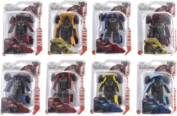 Metalen transformerende robot naar auto