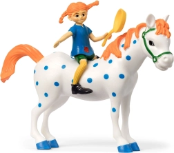 Pippi Langkous-figuur met paard Alfonso en koekenpan