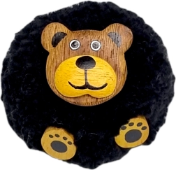 Houten magneet met pompon beer 2Kids Toys