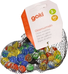 Glazen knikkers Kattenoog 50 stuks