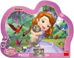 Contourpuzzel Sofie en de dieren 25 stukjes