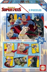 Educa puzzel DC League of Super-Pets 2×100 stukjes