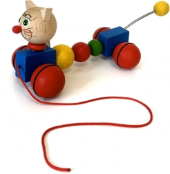 Houten trekdierspeeltje Kat