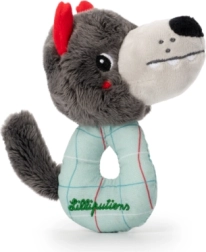 Lilliputiens wolf Ludvïk kleine rammelaar voor kinderen