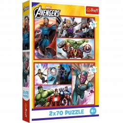 Puzzel - 2x70 - Word een held van Trefl