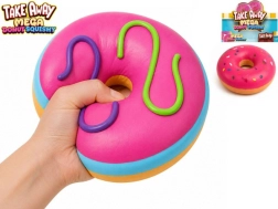 MIKI FUN https://www.mikifun.cz Mega knijpdonut stretch jumbo 16 cm 2 kleuren